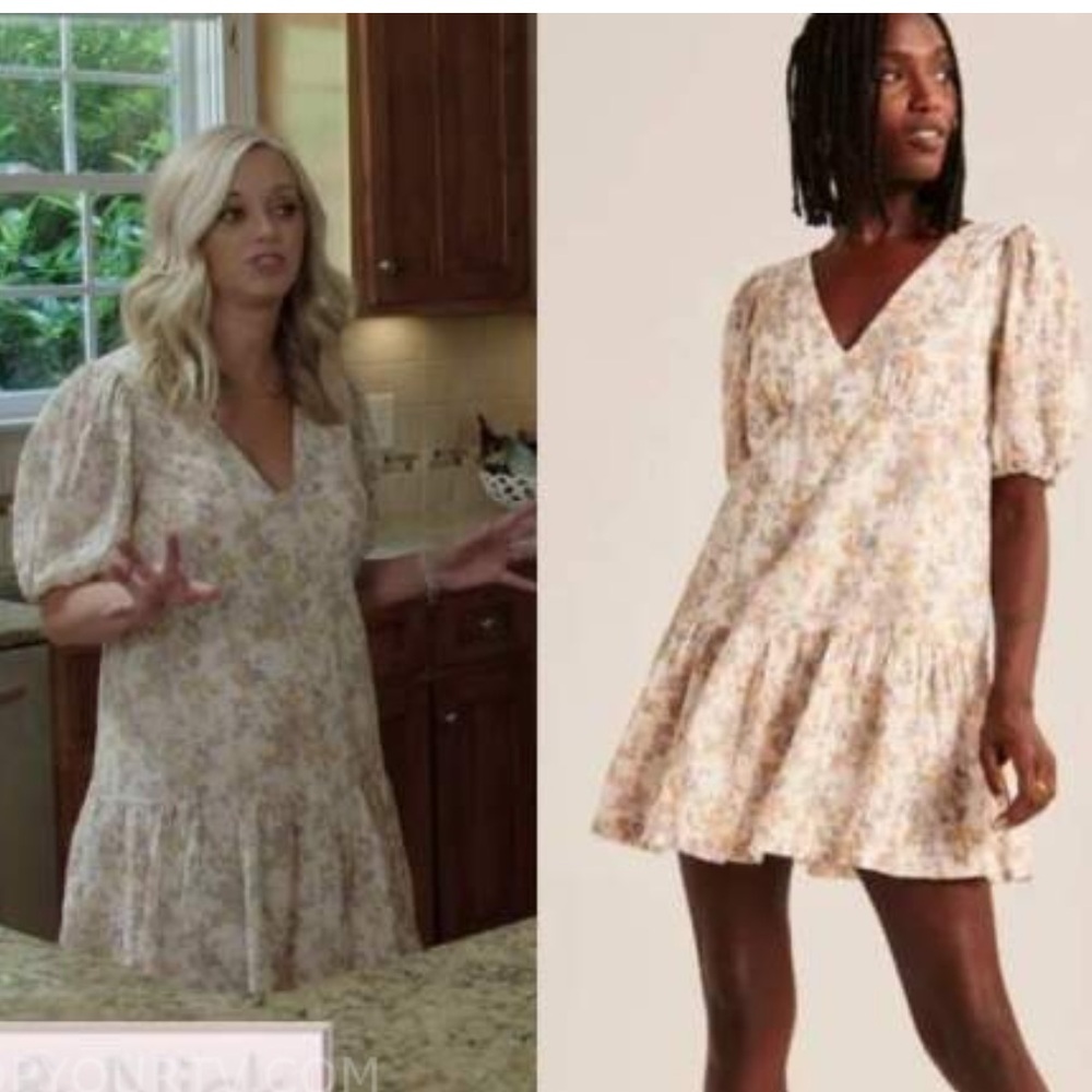 Abercrombie & Fitch White Floral Dress